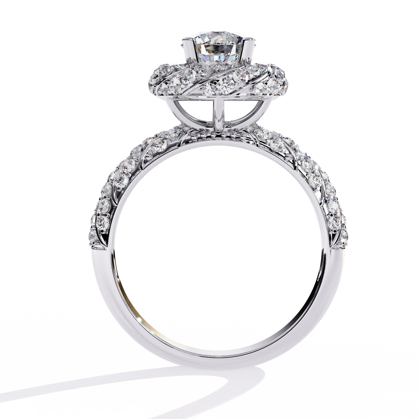 ophira radiant garland lab grown diamond ring