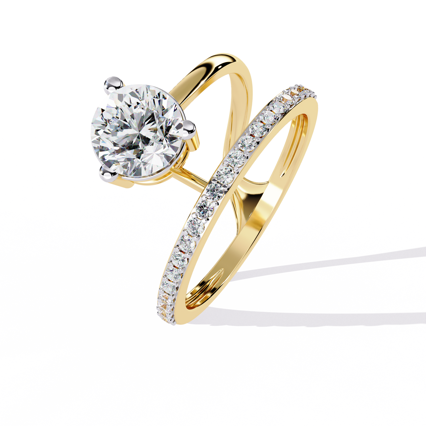 ophira infinity flow lab grown diamond ring