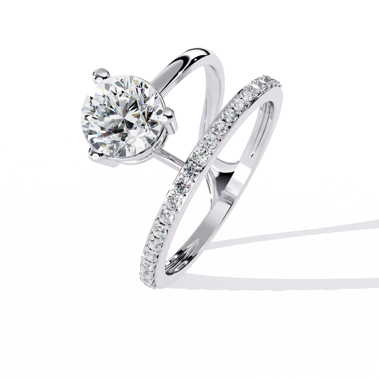 ophira infinity flow lab grown diamond ring