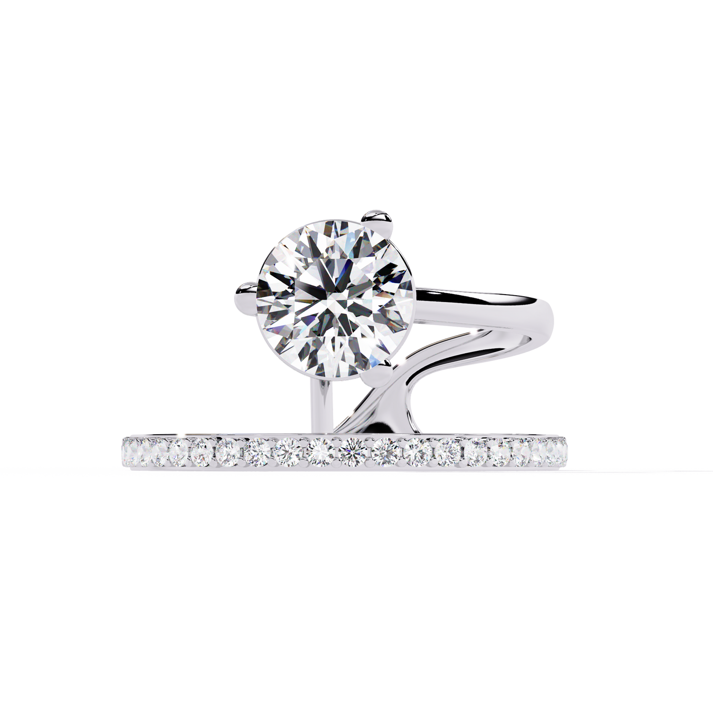 ophira infinity flow lab grown diamond ring