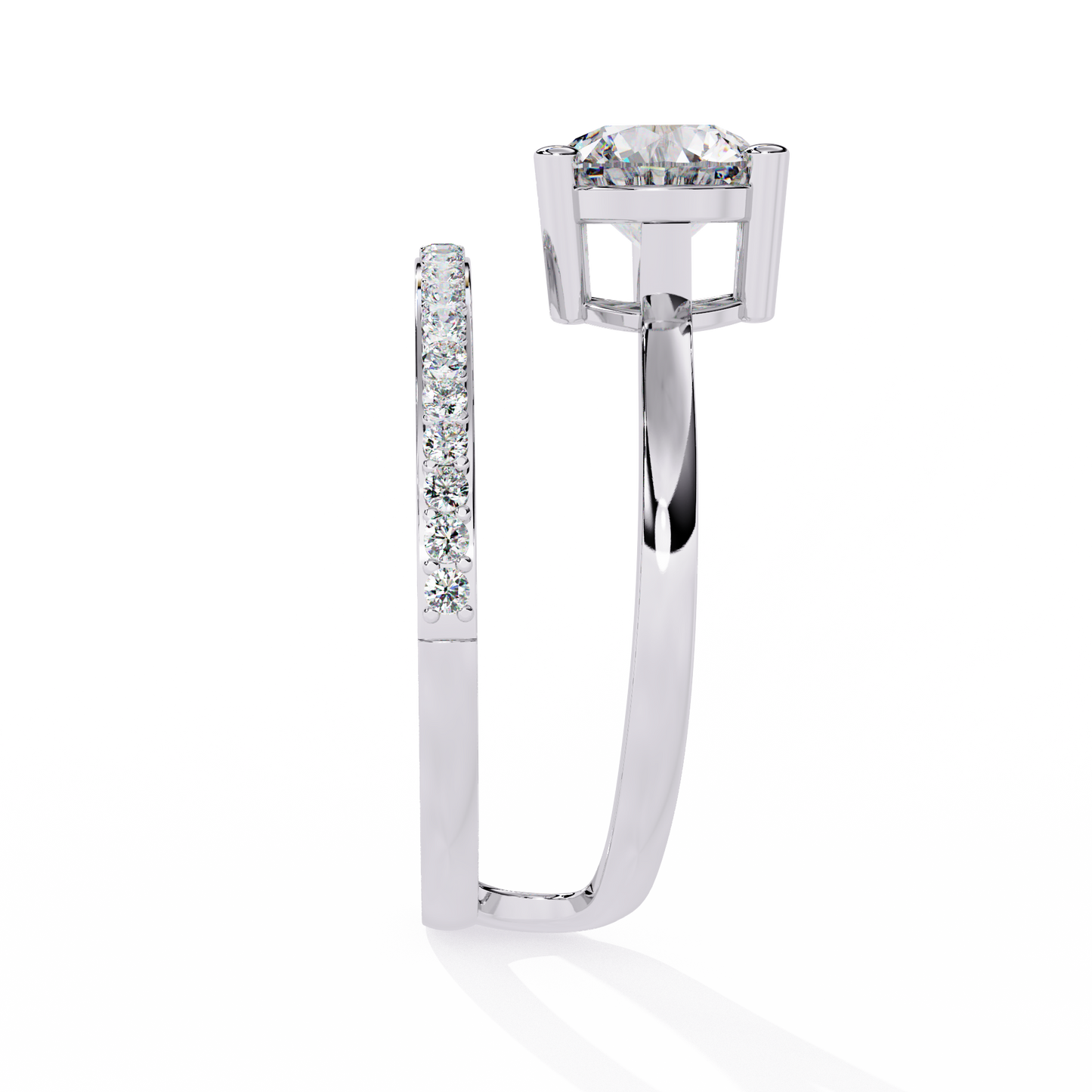 ophira infinity flow lab grown diamond ring