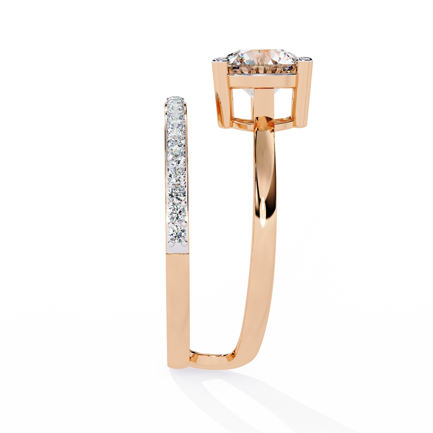ophira infinity flow lab grown diamond ring