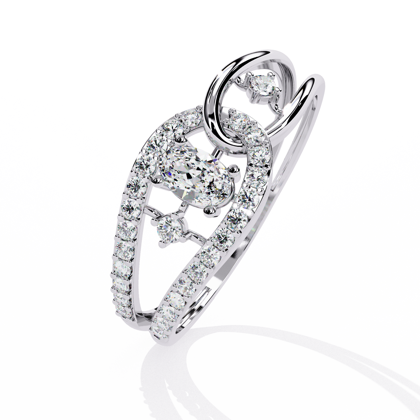 ophira harmony loop lab grown diamond ring