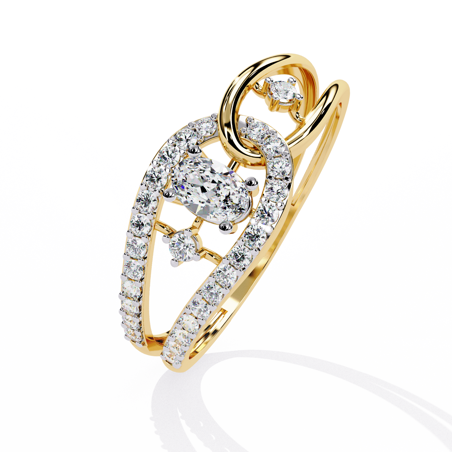 ophira harmony loop lab grown diamond ring
