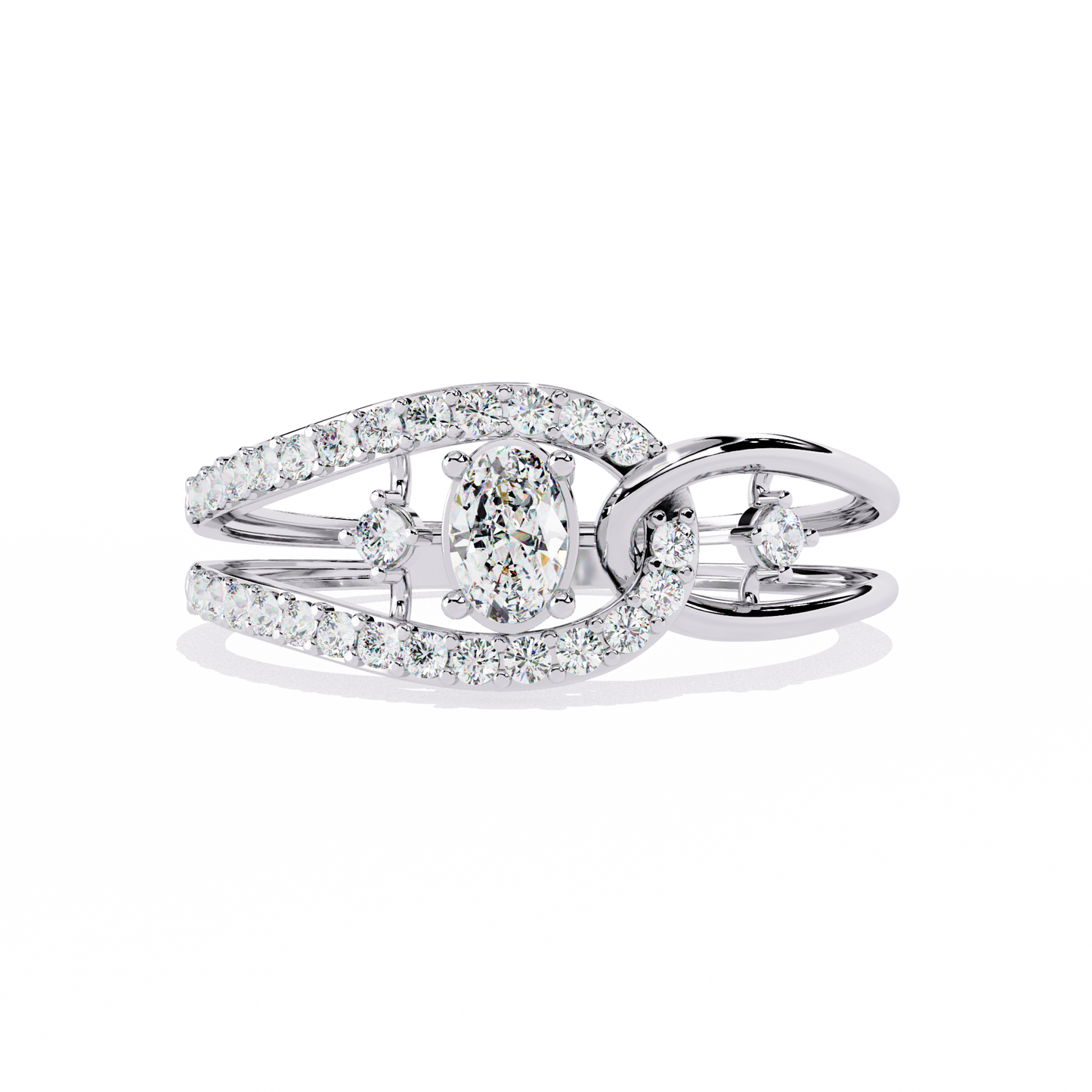 ophira harmony loop lab grown diamond ring