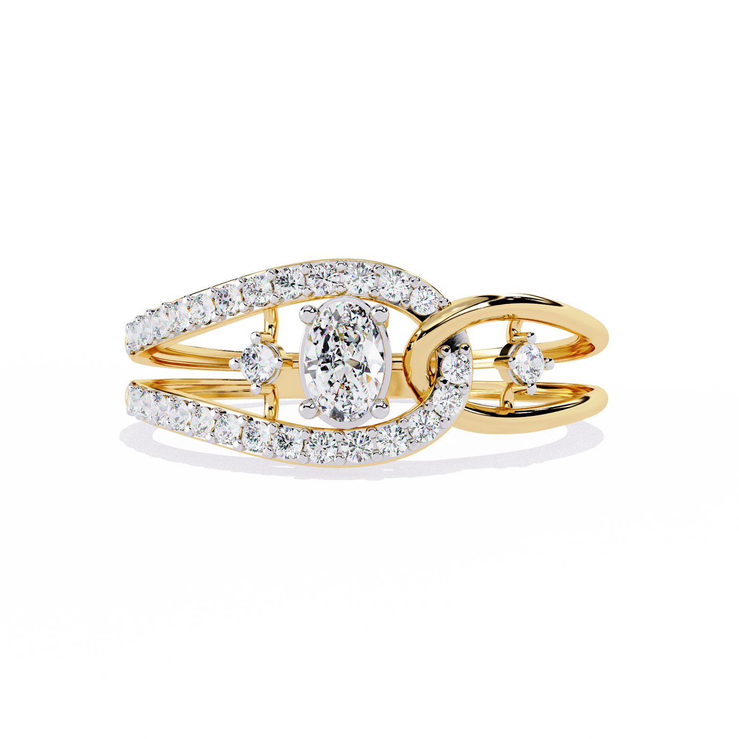 ophira harmony loop lab grown diamond ring
