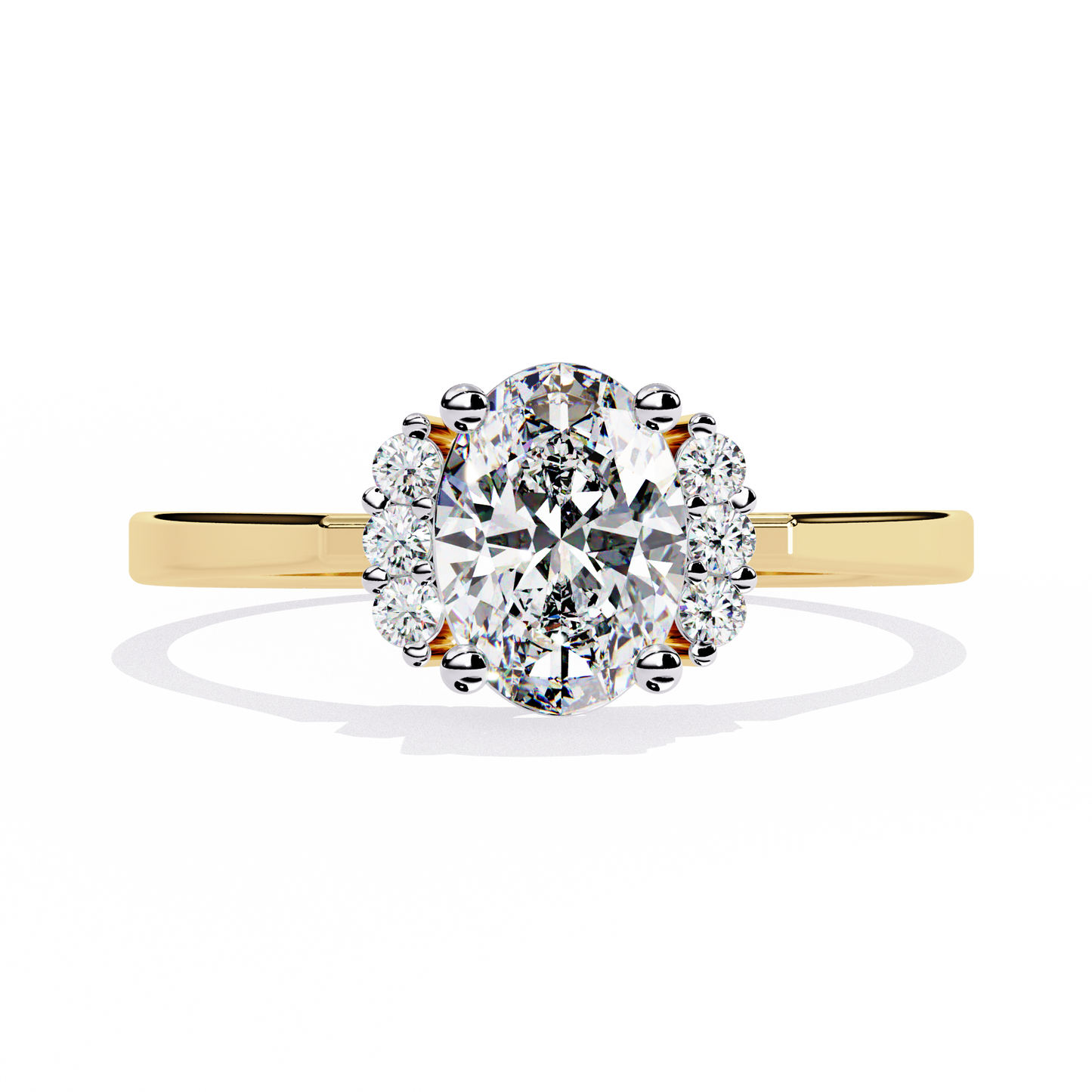 ophira aurora cluster lab grown diamond ring