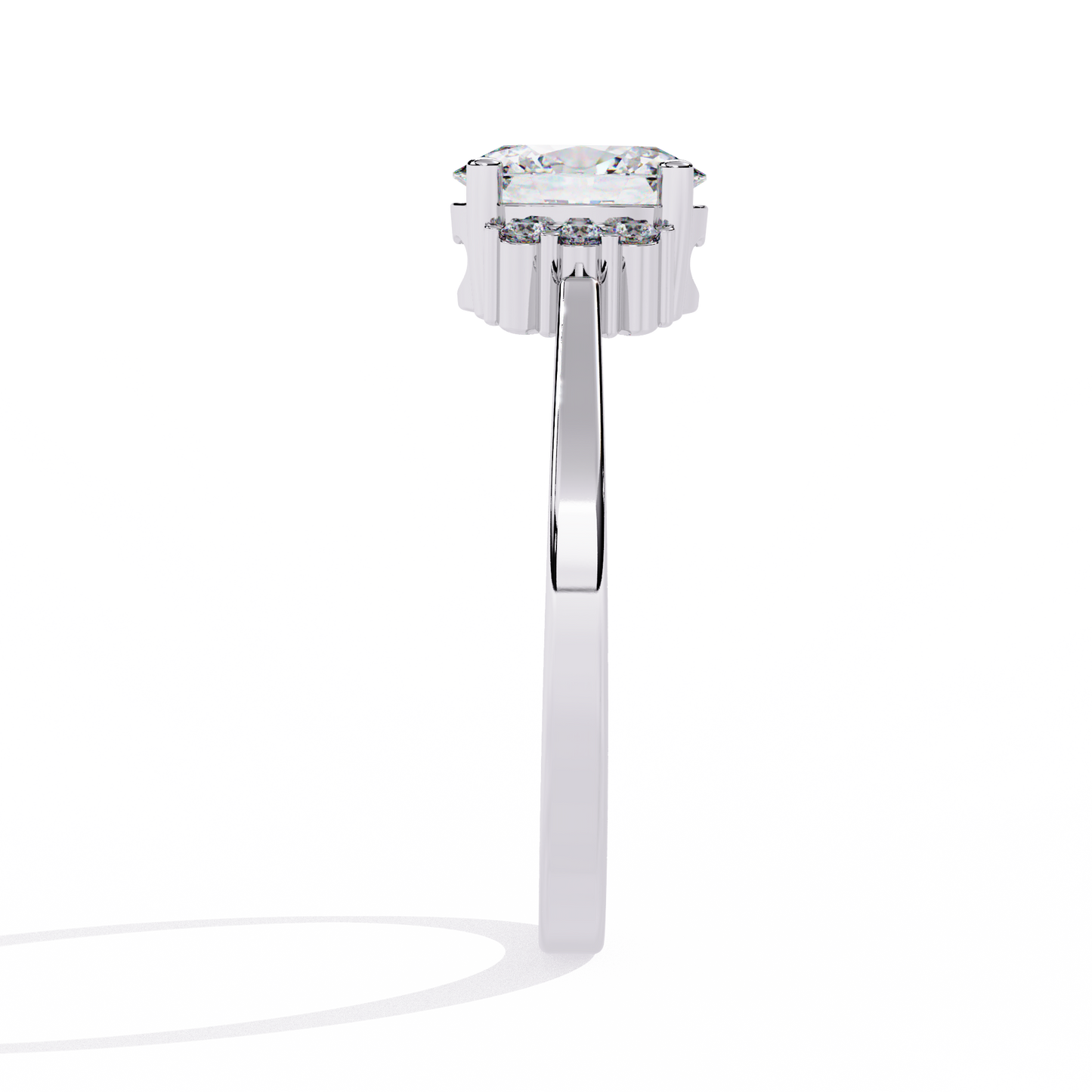 ophira aurora cluster lab grown diamond ring