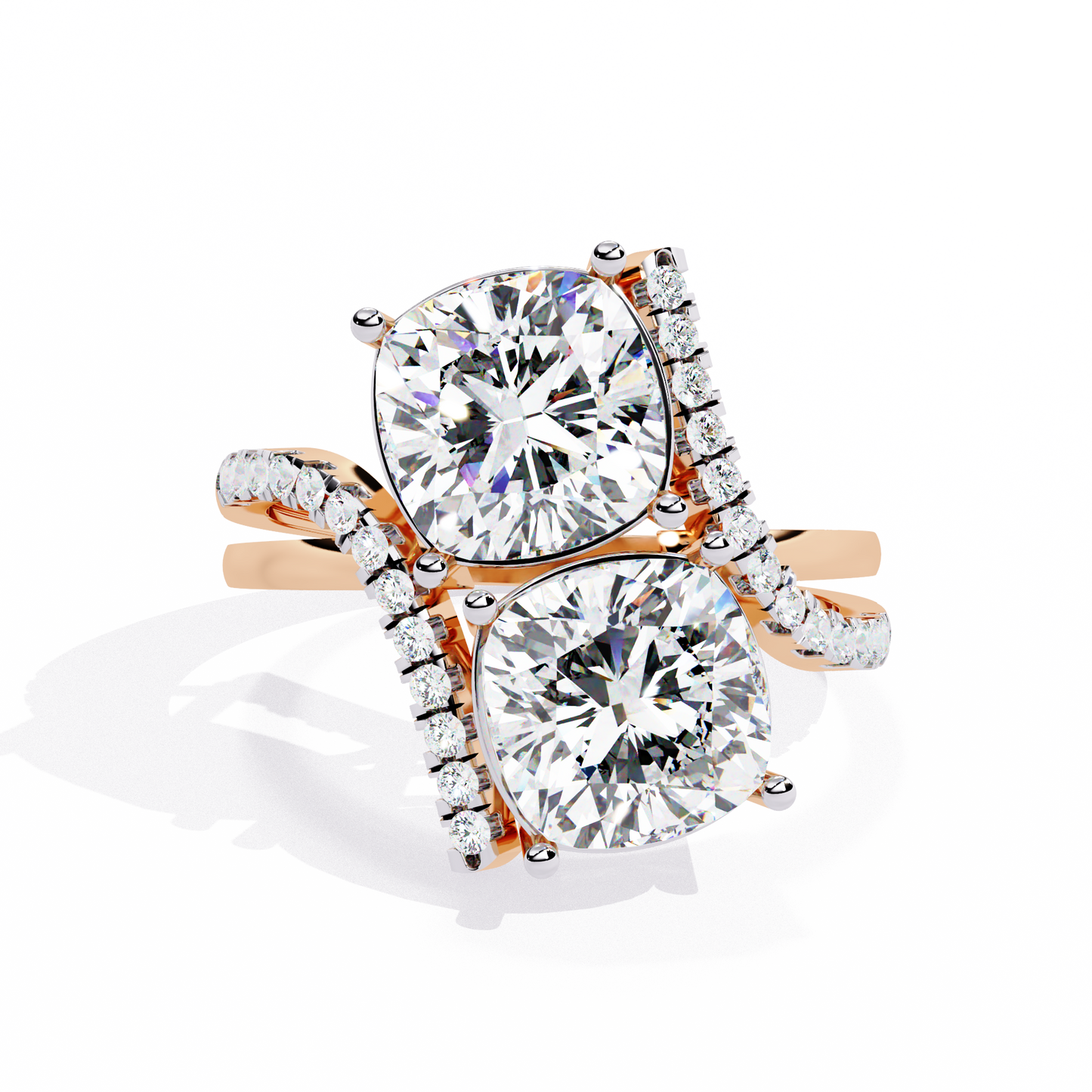 ophira toi et moi grandeur lab grown diamond ring