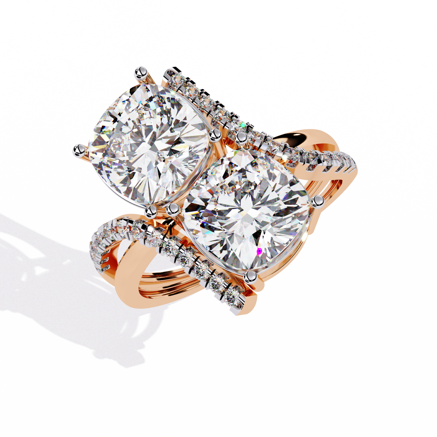 ophira toi et moi grandeur lab grown diamond ring