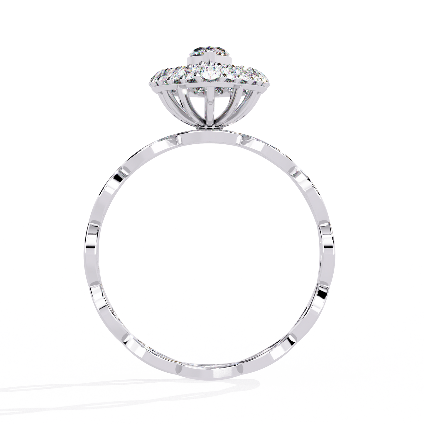 solaris marquise lab grown diamond ring