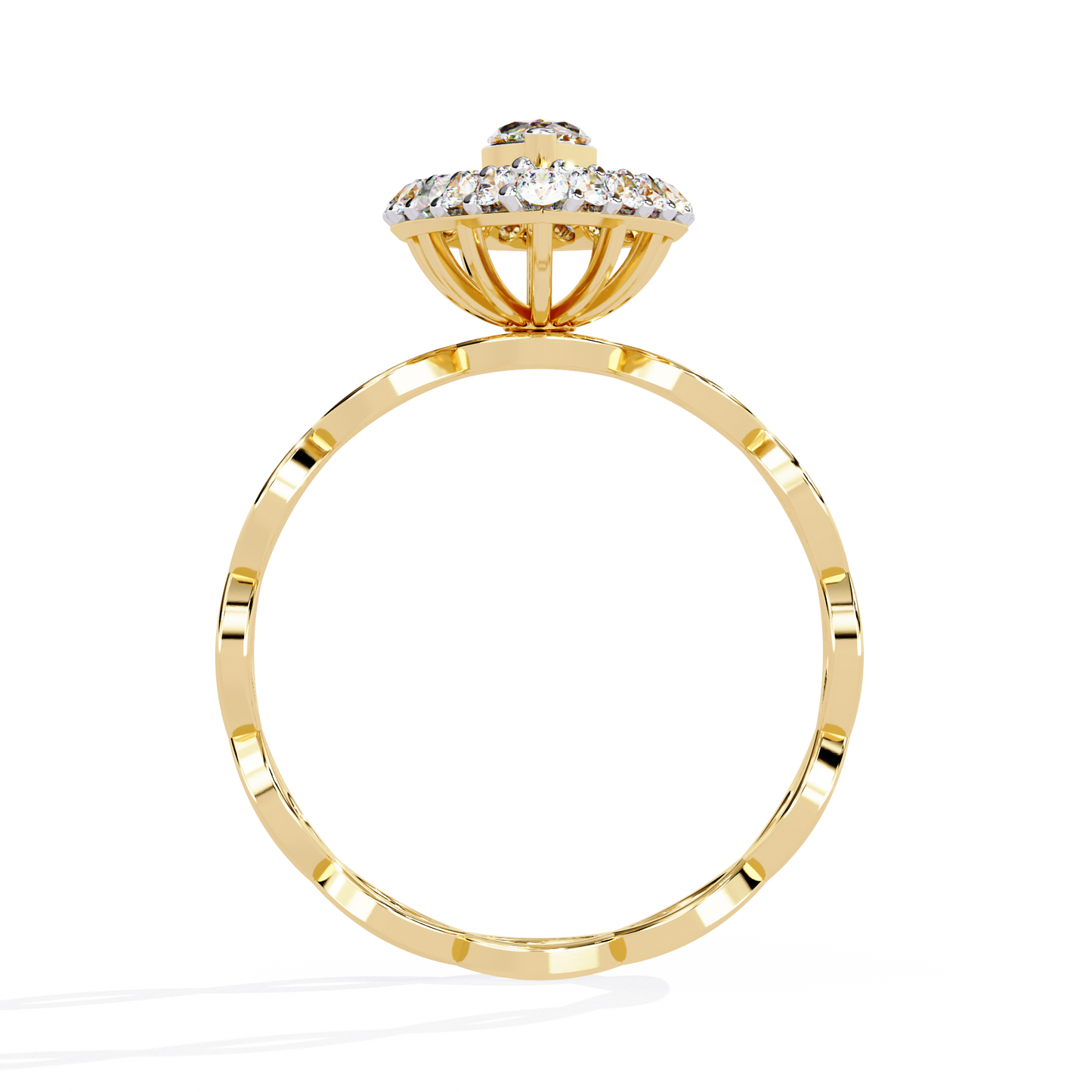 solaris marquise lab grown diamond ring
