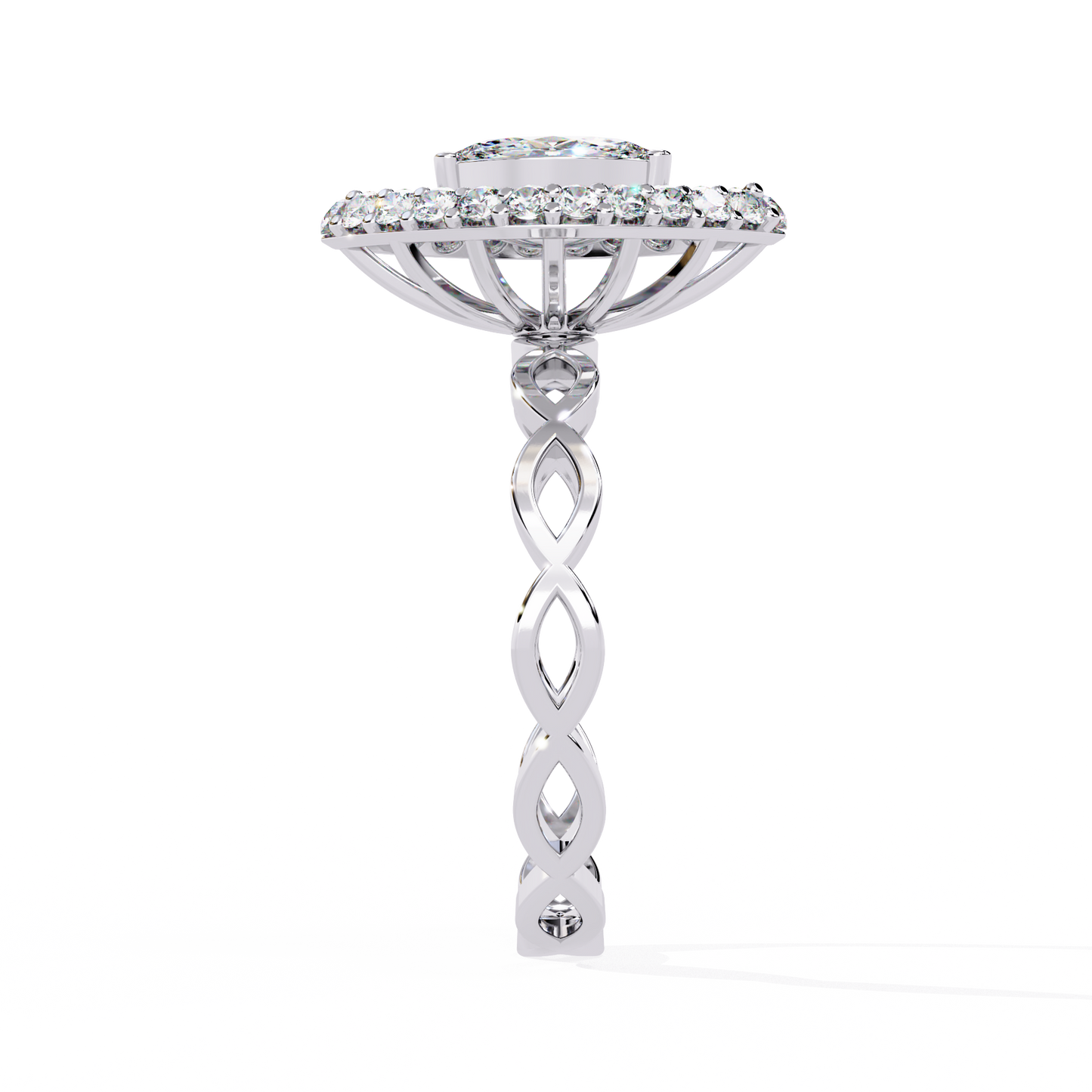 solaris marquise lab grown diamond ring
