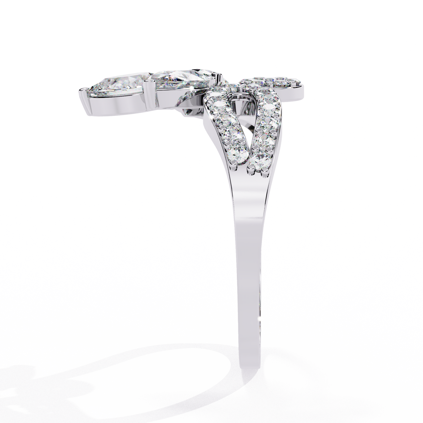 eden petal lab grown diamond ring