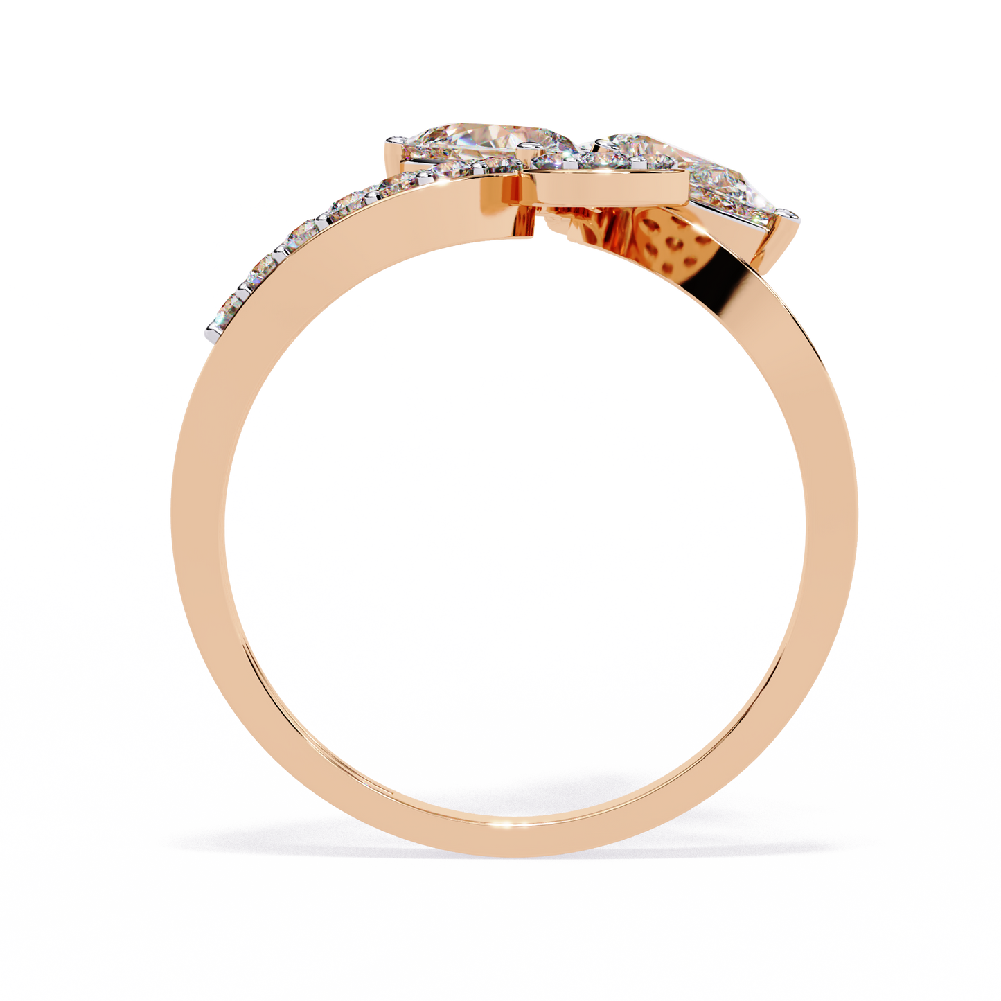 eden petal lab grown diamond ring