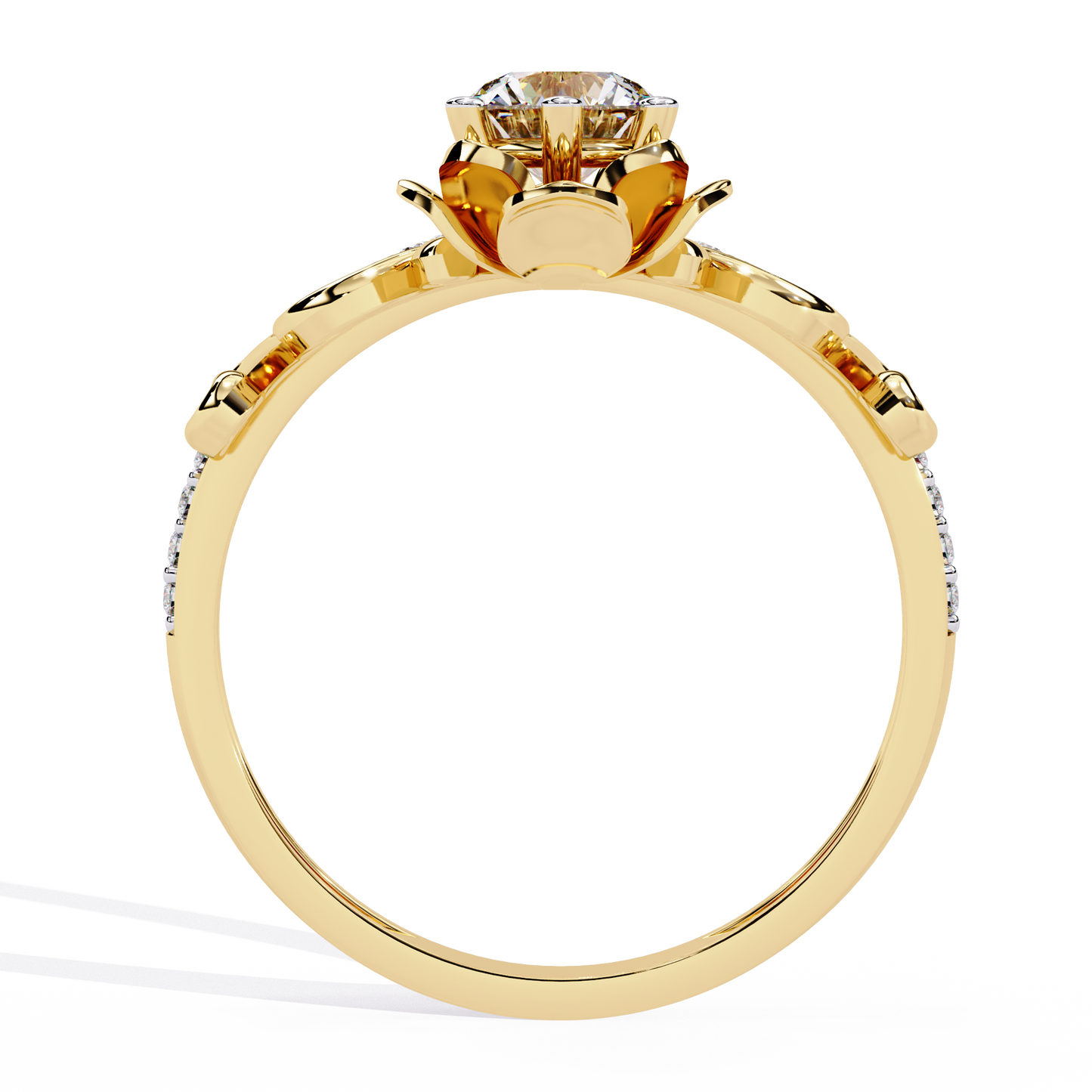 tiara lab grown diamond ring