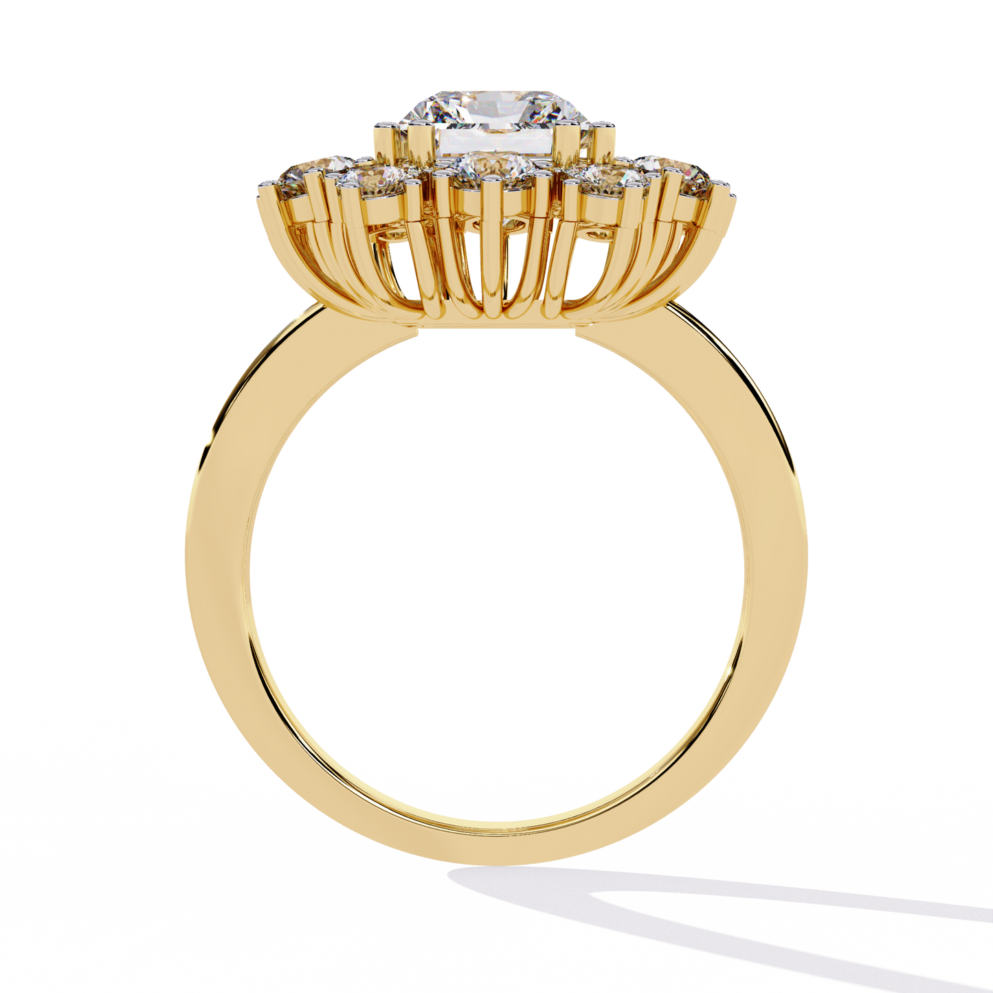 ophira radiance cluster lab grown diamond ring