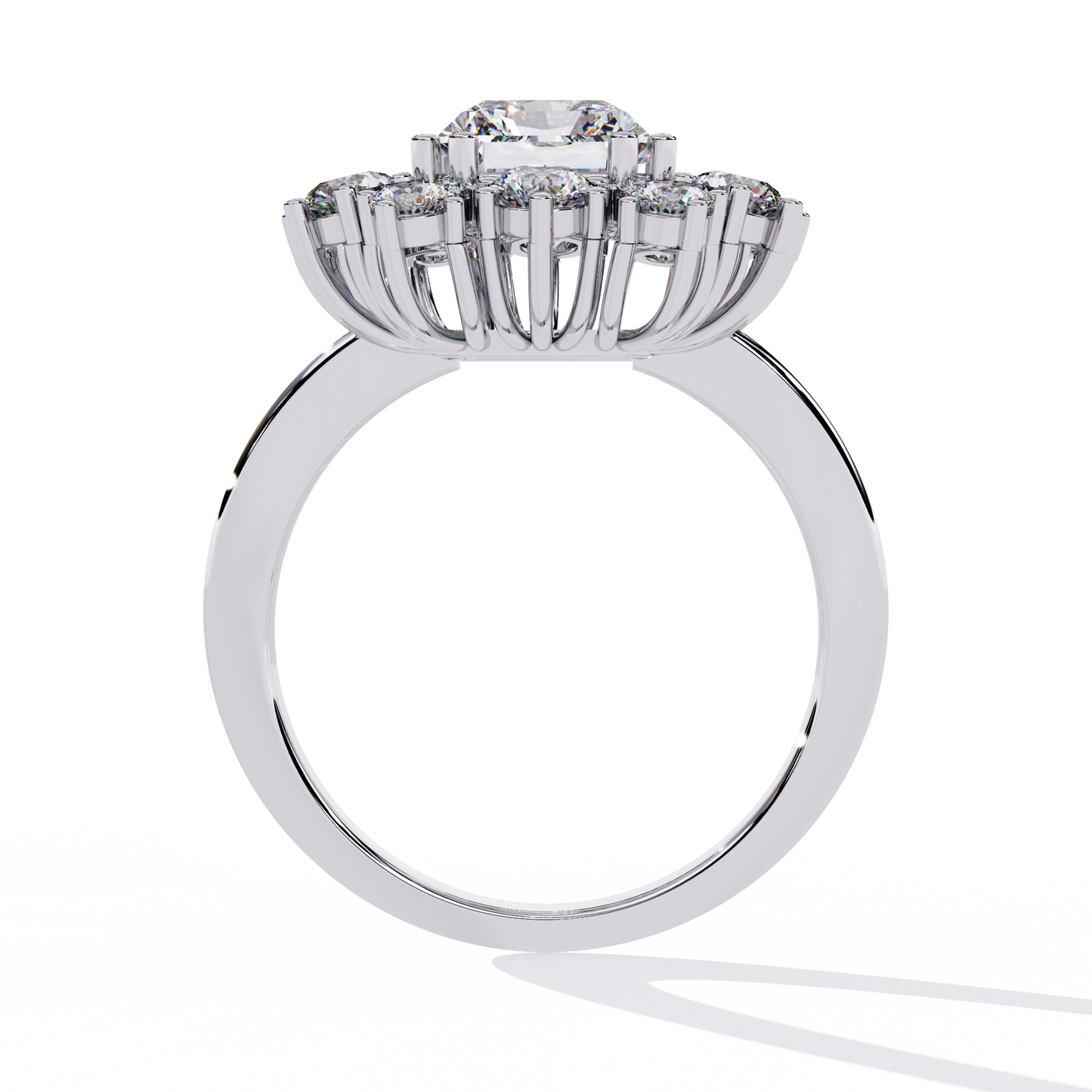 ophira radiance cluster lab grown diamond ring