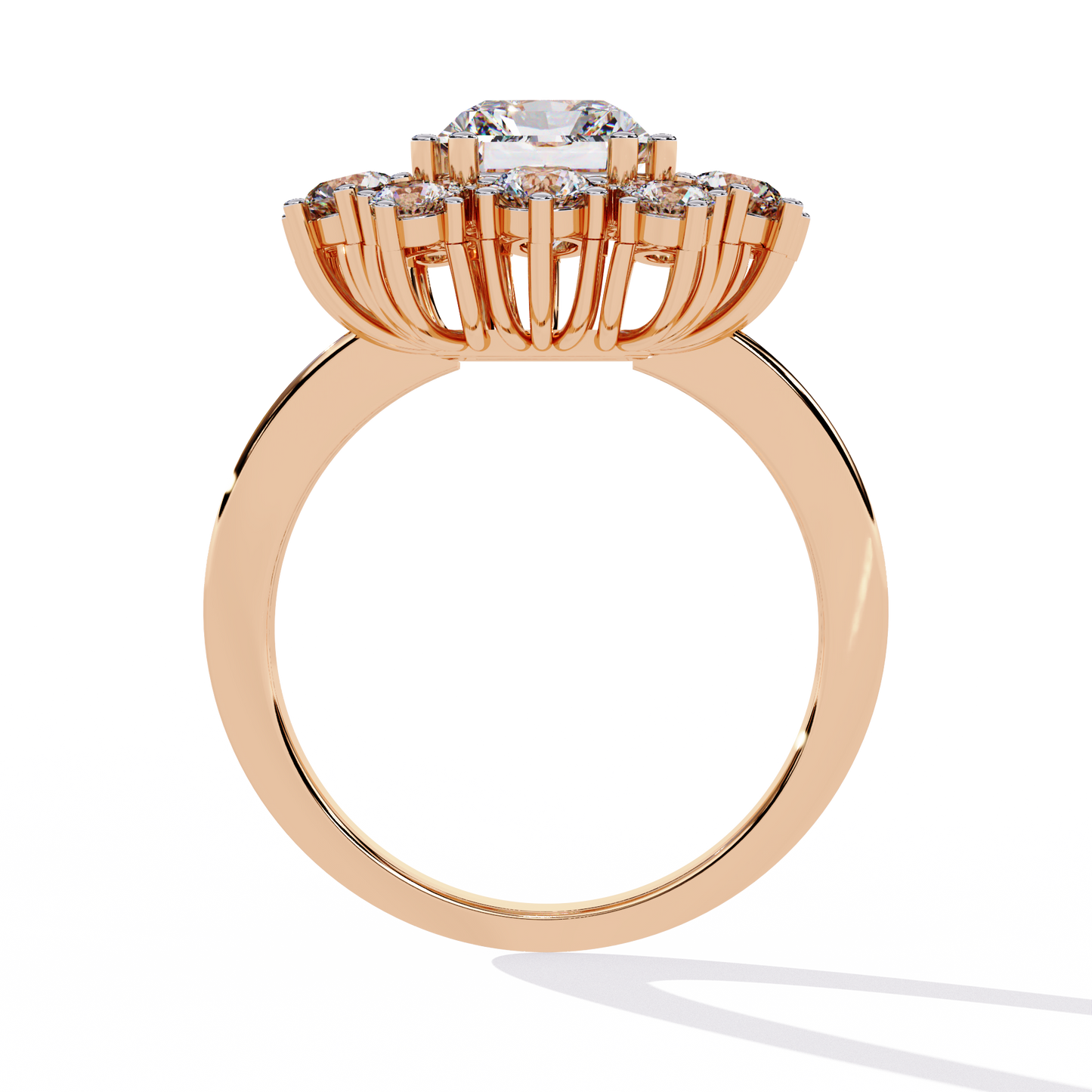 ophira radiance cluster lab grown diamond ring