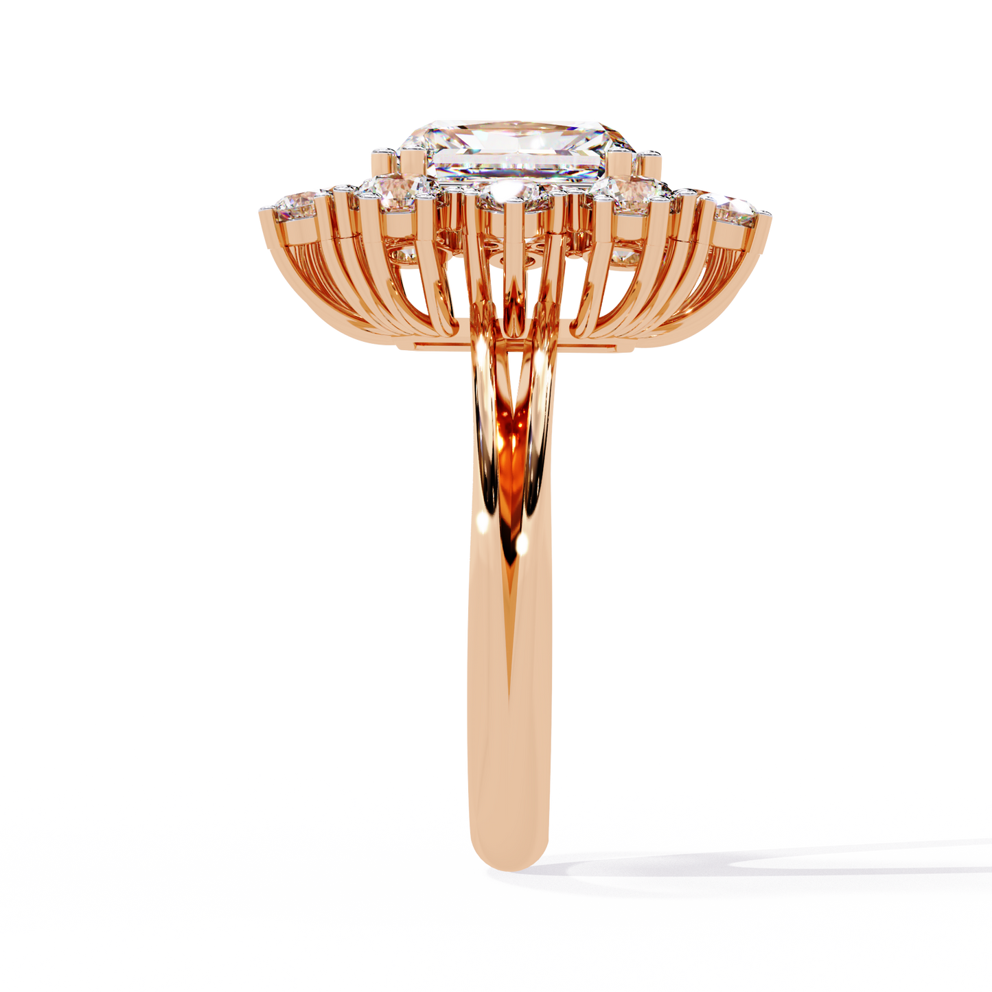 ophira radiance cluster lab grown diamond ring