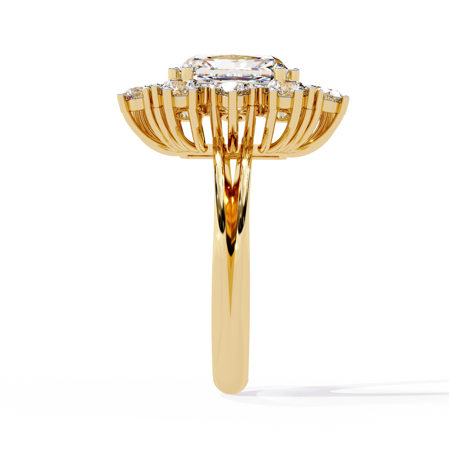 ophira radiance cluster lab grown diamond ring