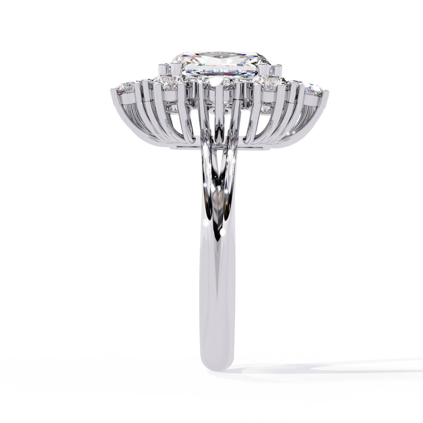 ophira radiance cluster lab grown diamond ring