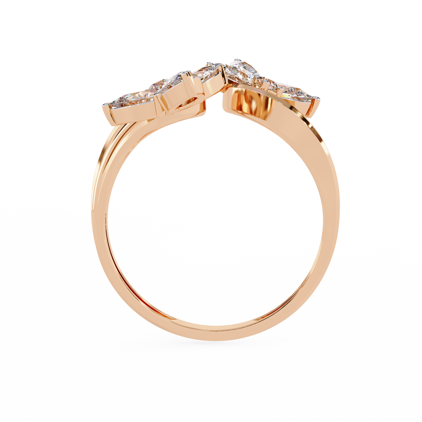 butterfly waltz lab grown diamond ring