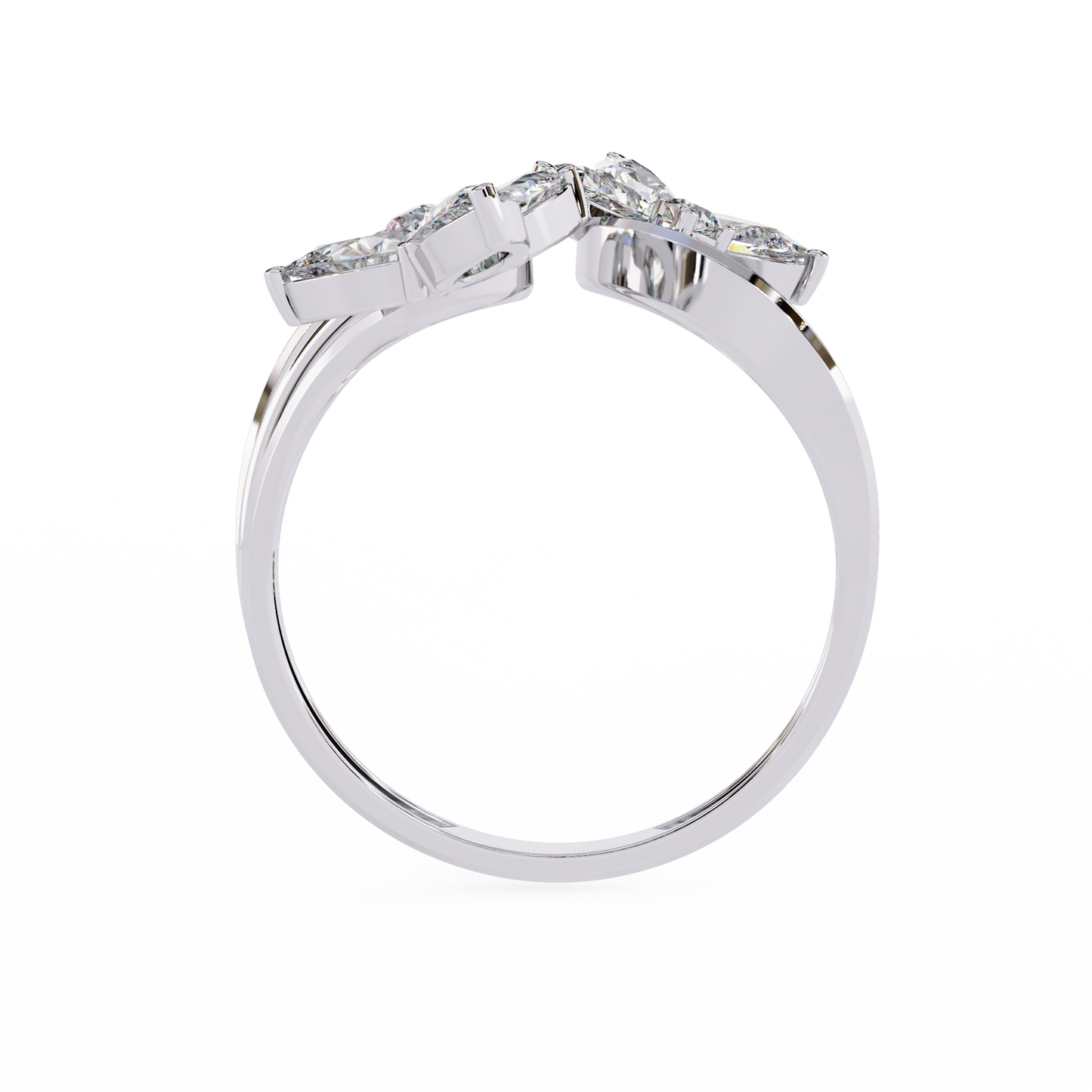 butterfly waltz lab grown diamond ring