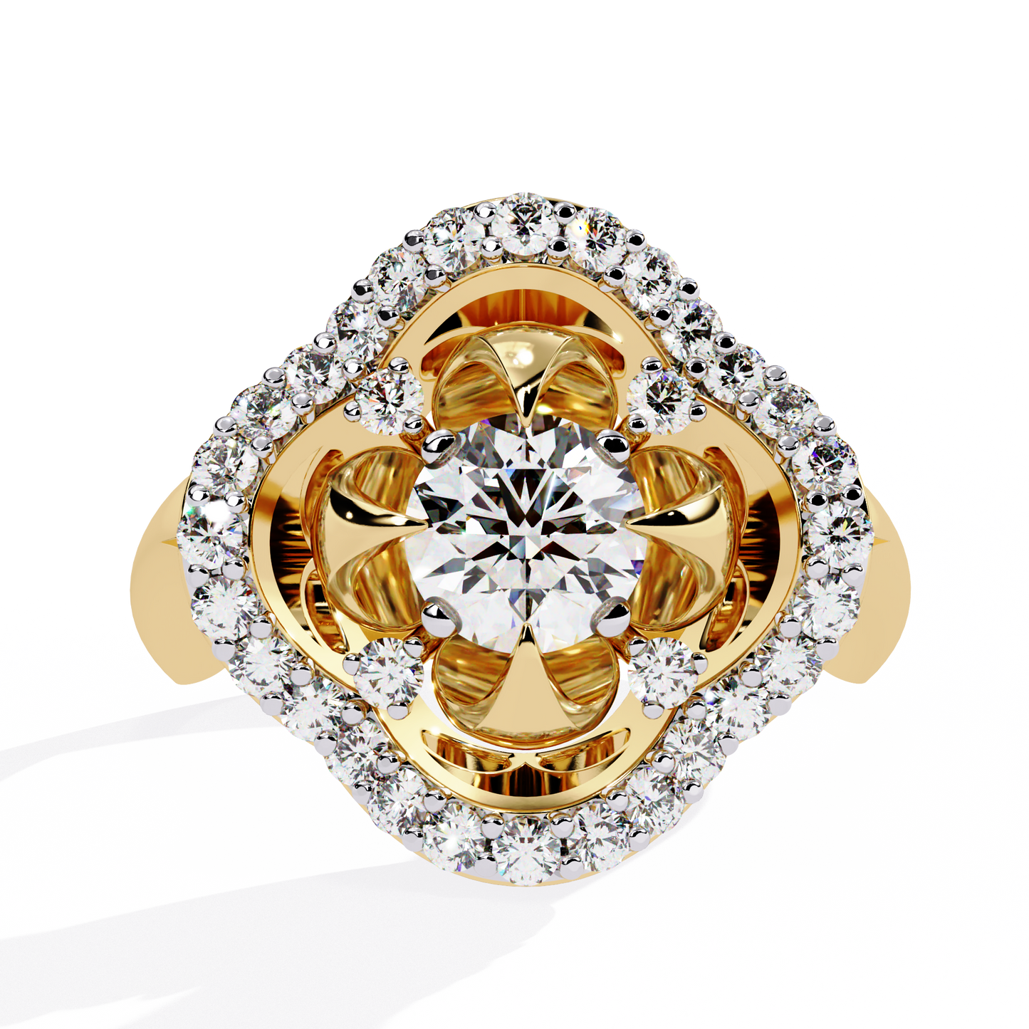fleur royale lab grown diamond ring
