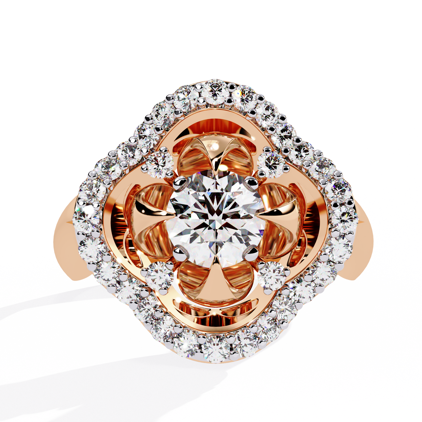 fleur royale lab grown diamond ring