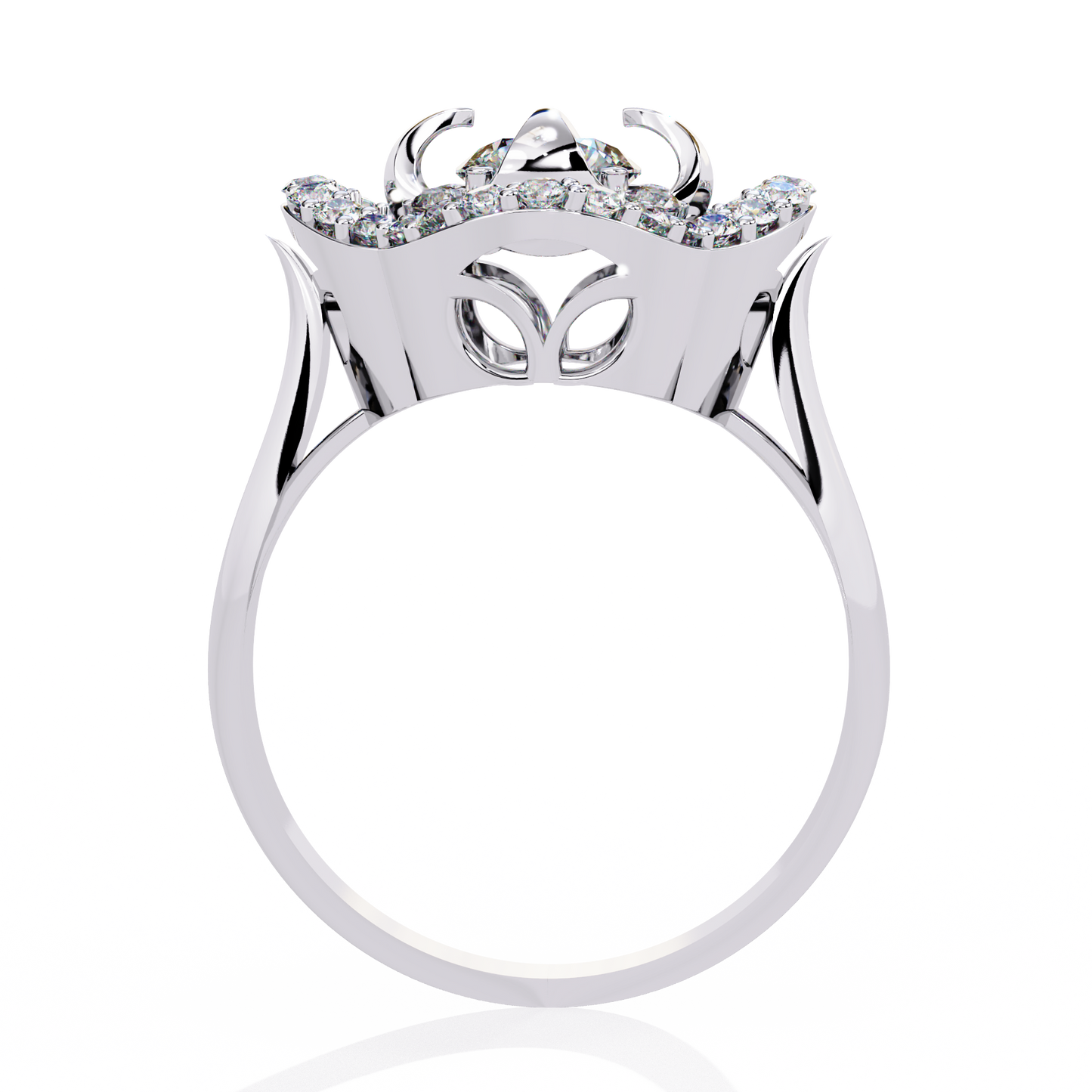 fleur royale lab grown diamond ring