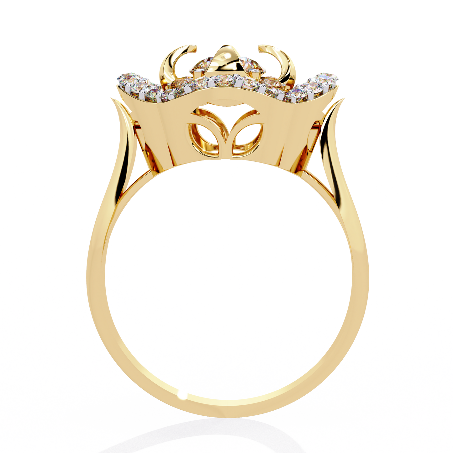 fleur royale lab grown diamond ring