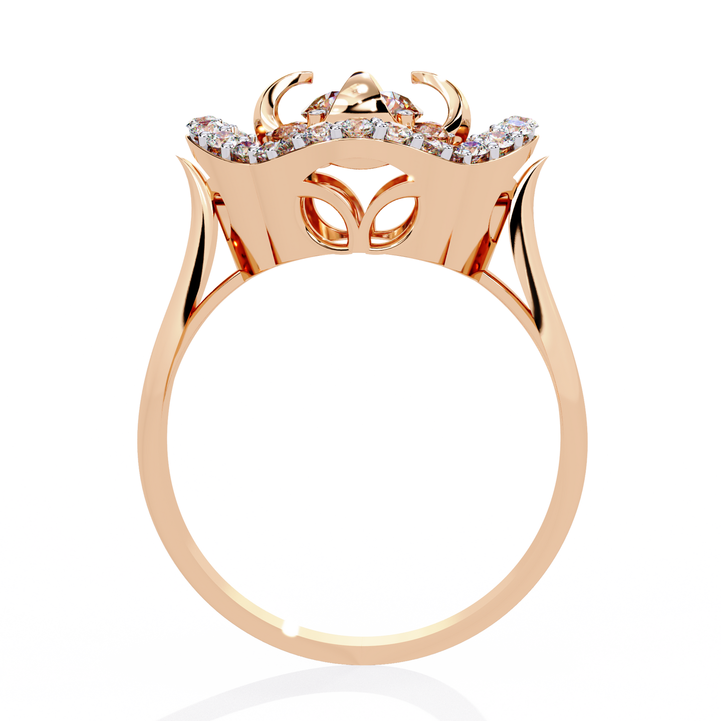 fleur royale lab grown diamond ring