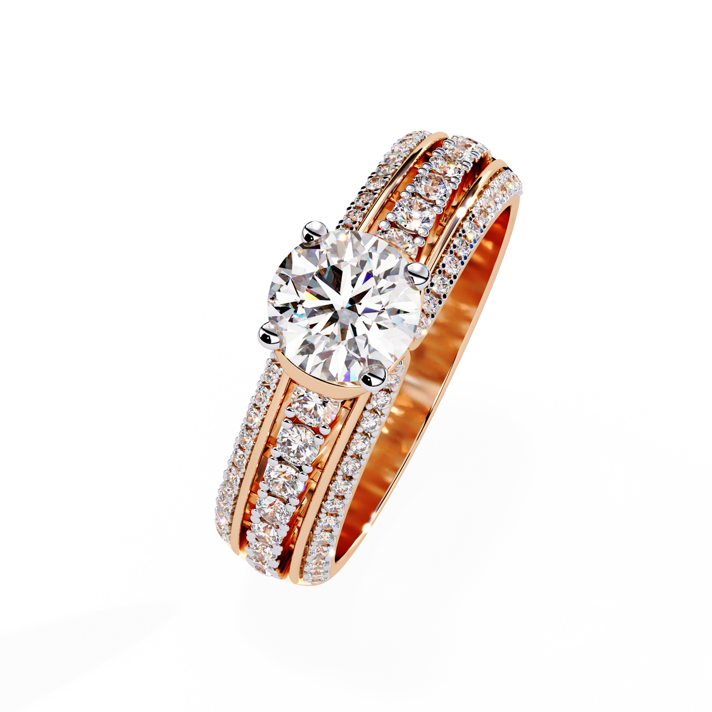 ophira grandeur pavé lab grown diamond ring