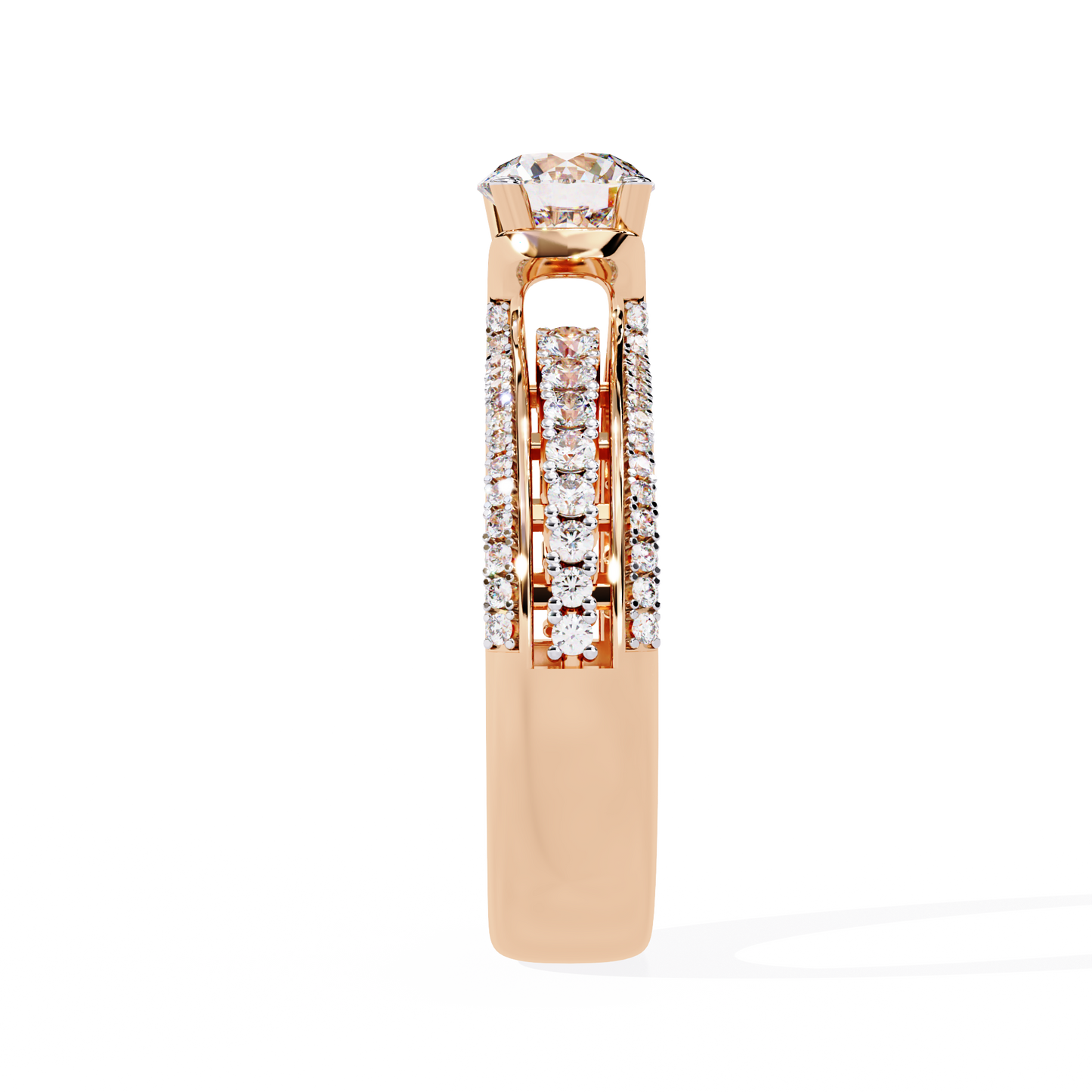 ophira grandeur pavé lab grown diamond ring