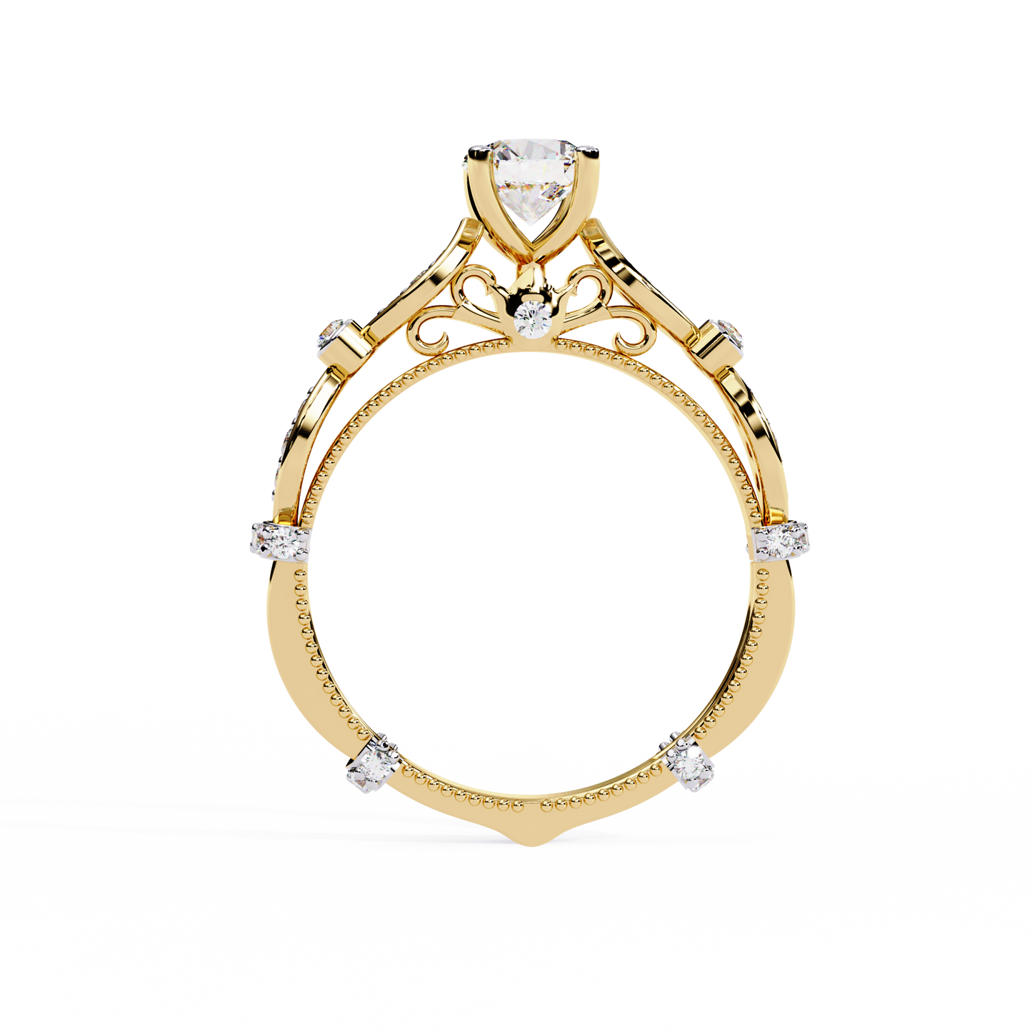 navette grace lab grown diamond ring