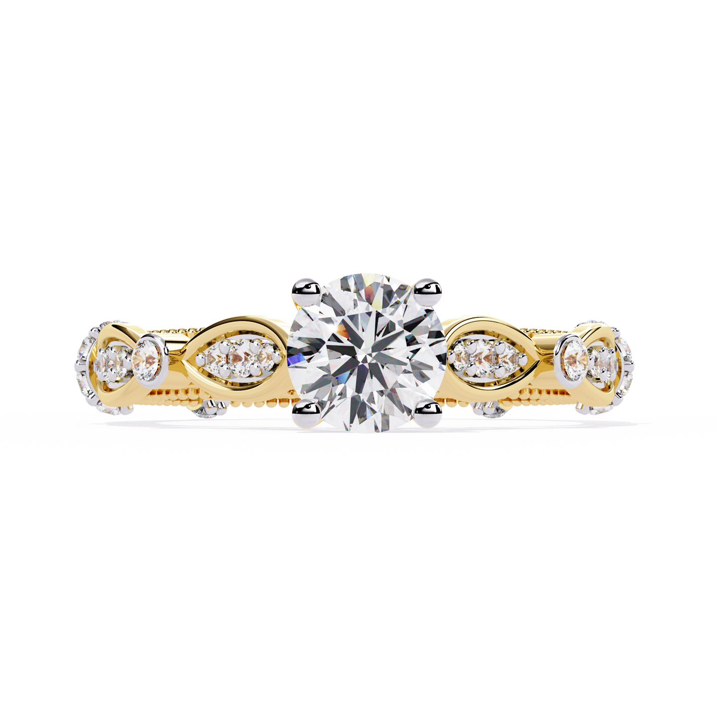 navette grace lab grown diamond ring