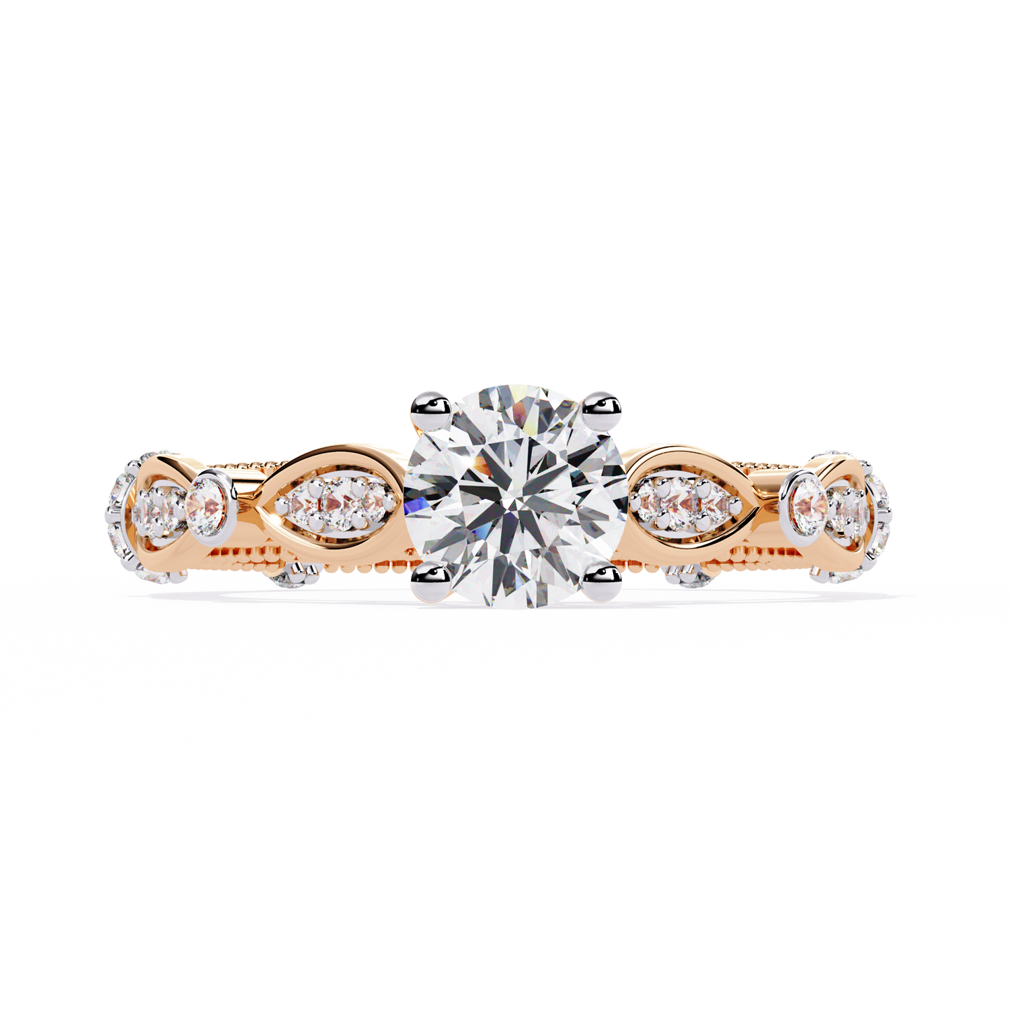navette grace lab grown diamond ring