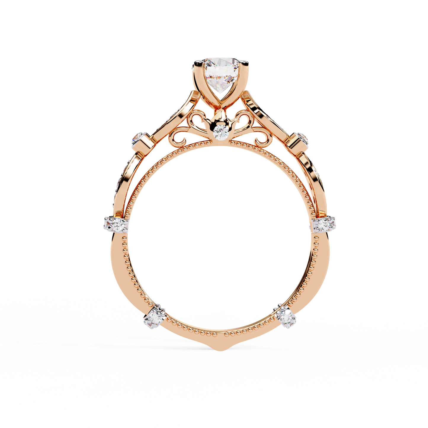navette grace lab grown diamond ring