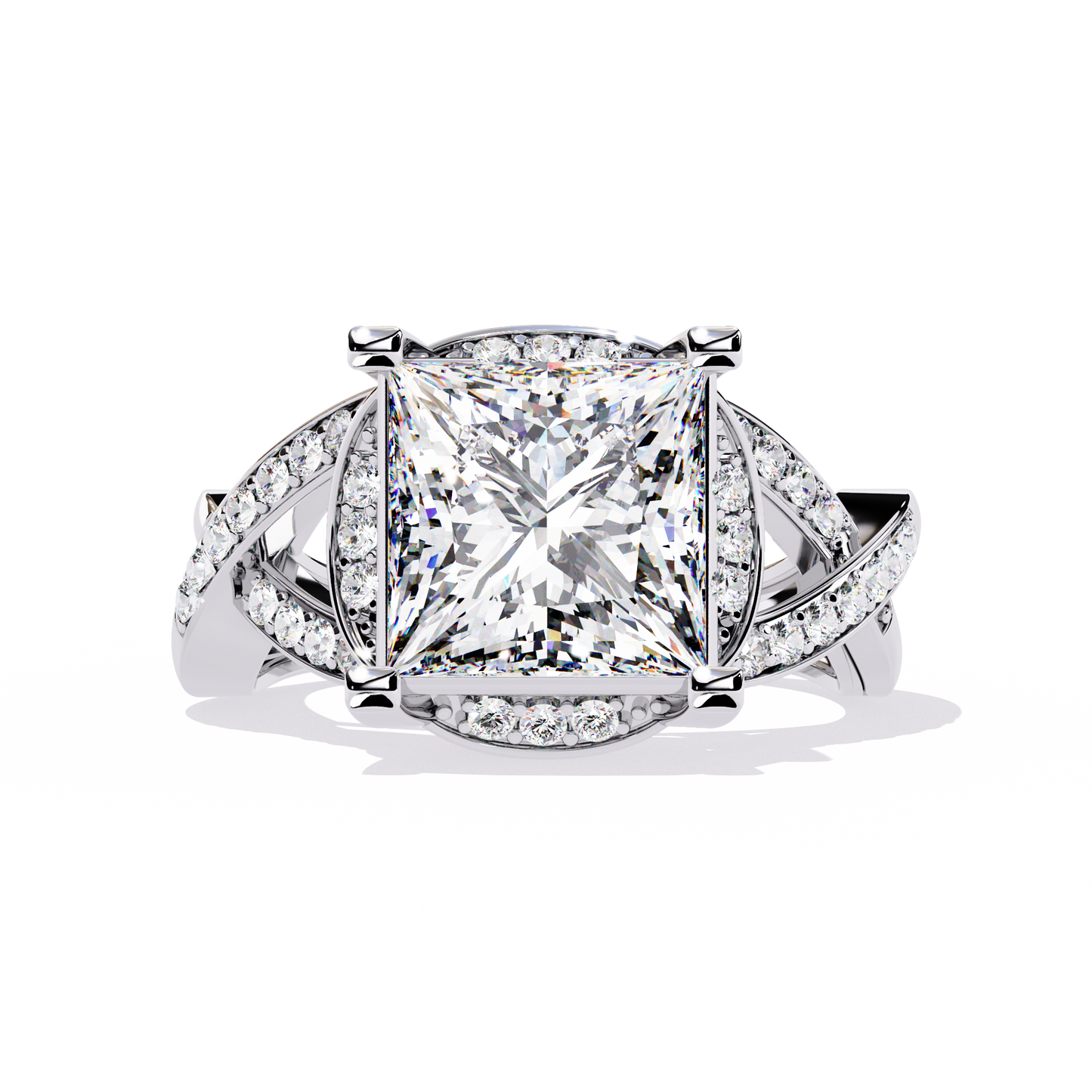 iconic princess lab grown diamond ring