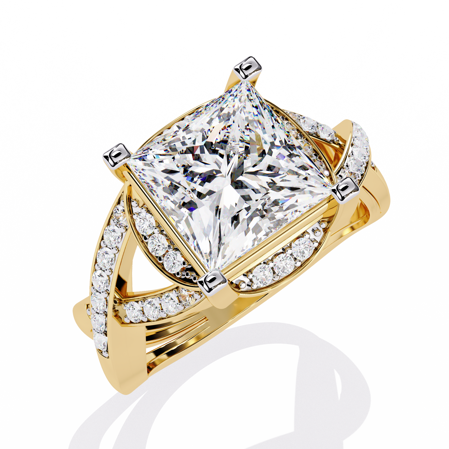 iconic princess lab grown diamond ring