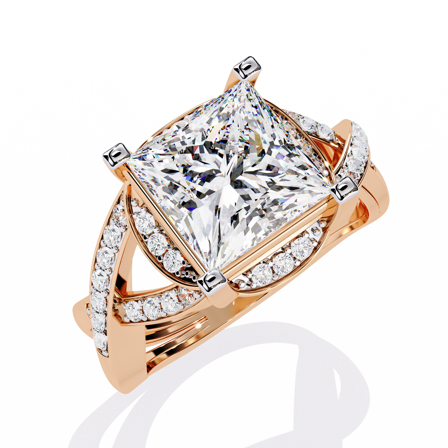 iconic princess lab grown diamond ring