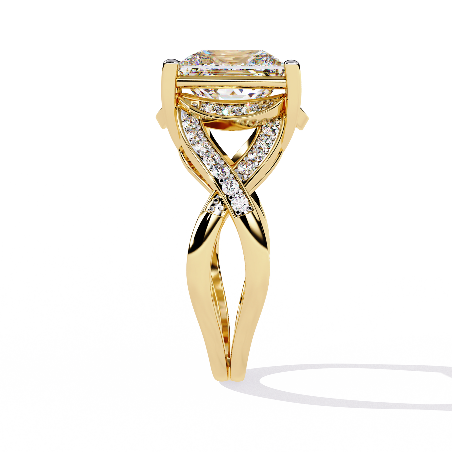 iconic princess lab grown diamond ring
