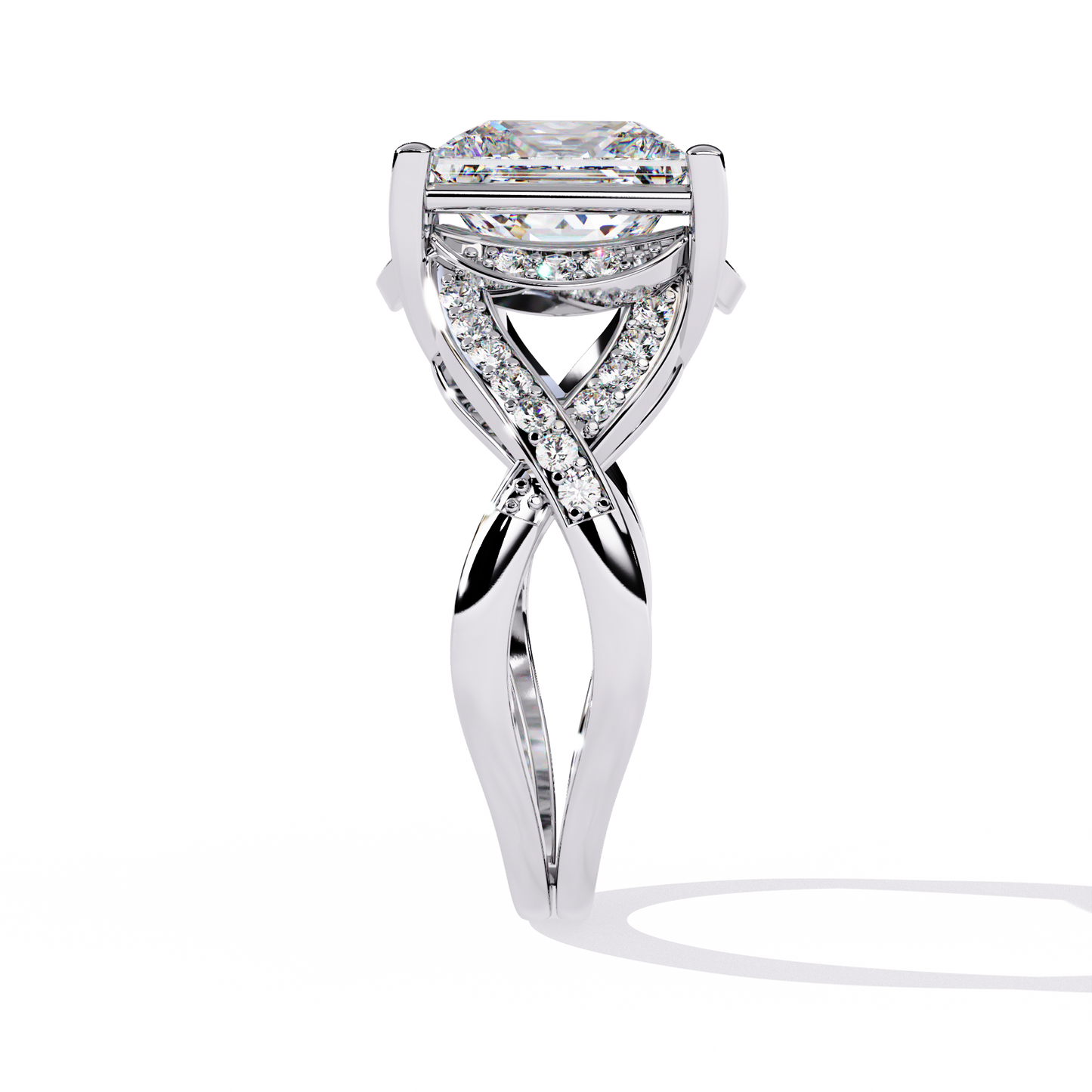 iconic princess lab grown diamond ring