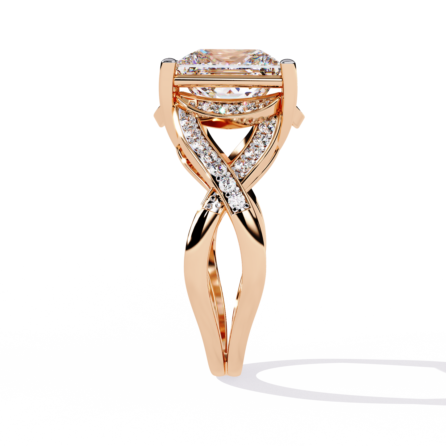 iconic princess lab grown diamond ring