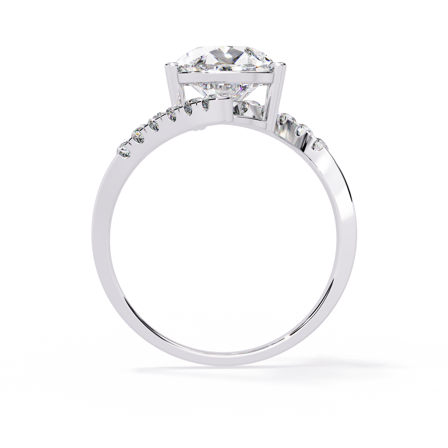 ophira flow bypass lab grown diamond ring