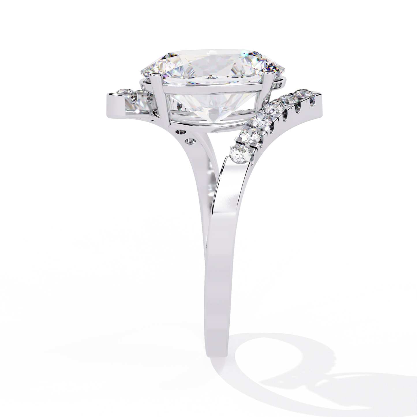 ophira arc bypass lab grown diamond ring