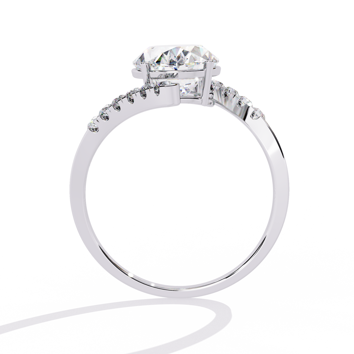 ophira arc bypass lab grown diamond ring