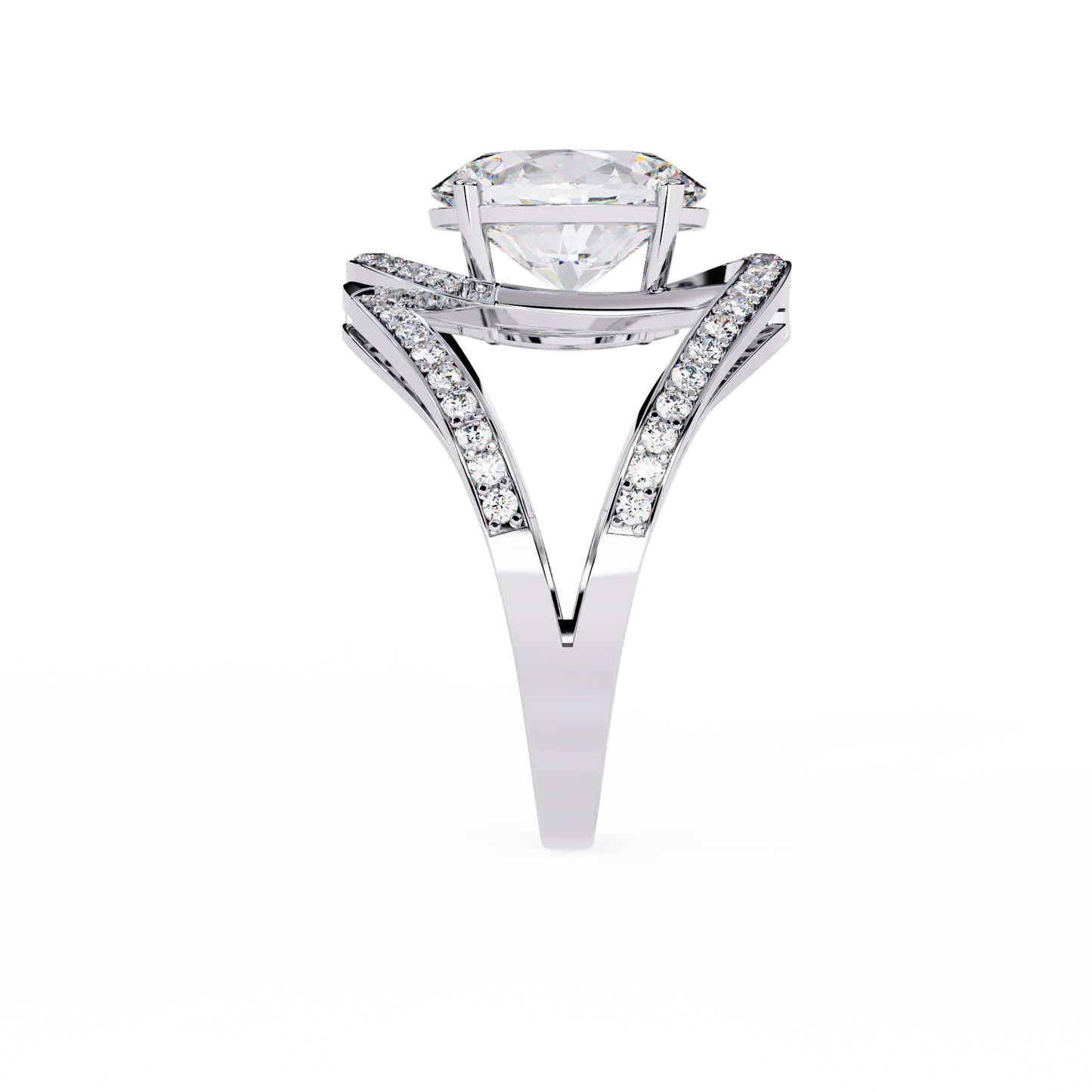 ophira celestial spiral lab grown diamond ring