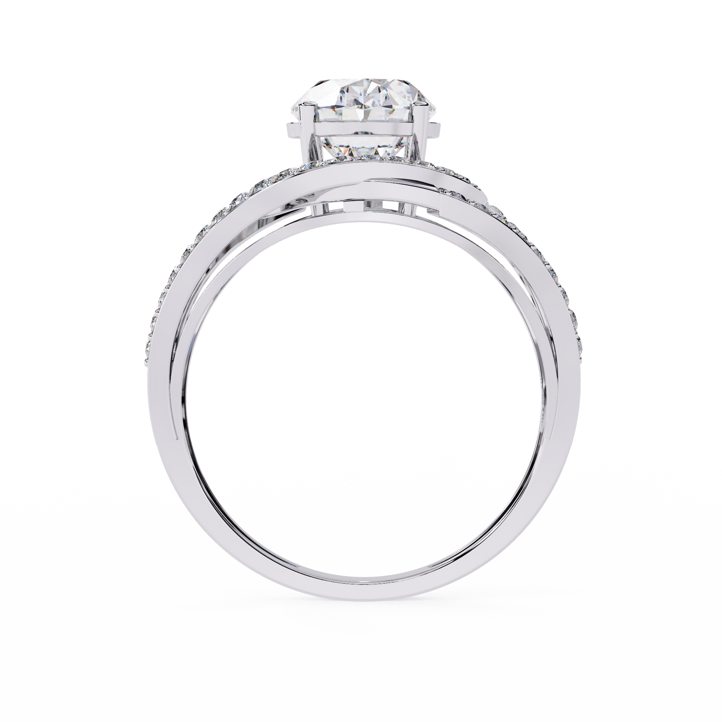 ophira celestial spiral lab grown diamond ring